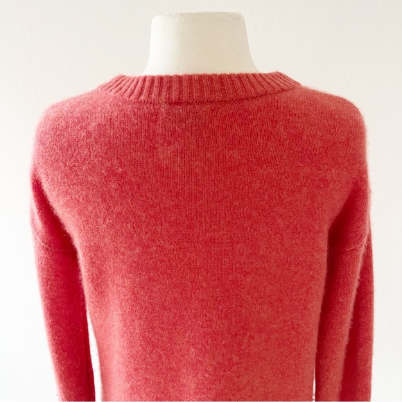 Rachel Zoe 100% 2-Ply Cashmere Crew Sweater in Red Orange | Medium - Picture 9 of 11